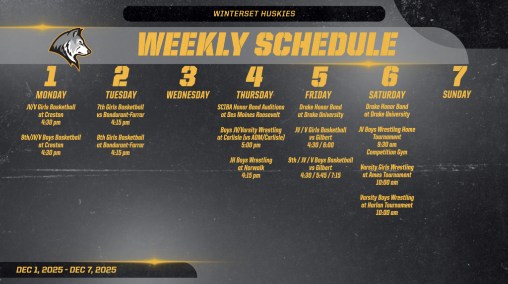 Huskies December 1st 2025