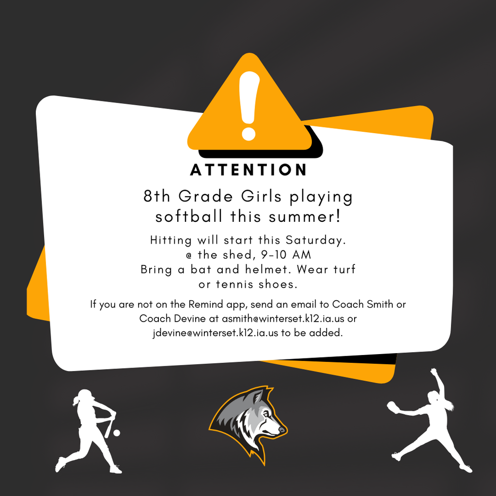 Softball announcements