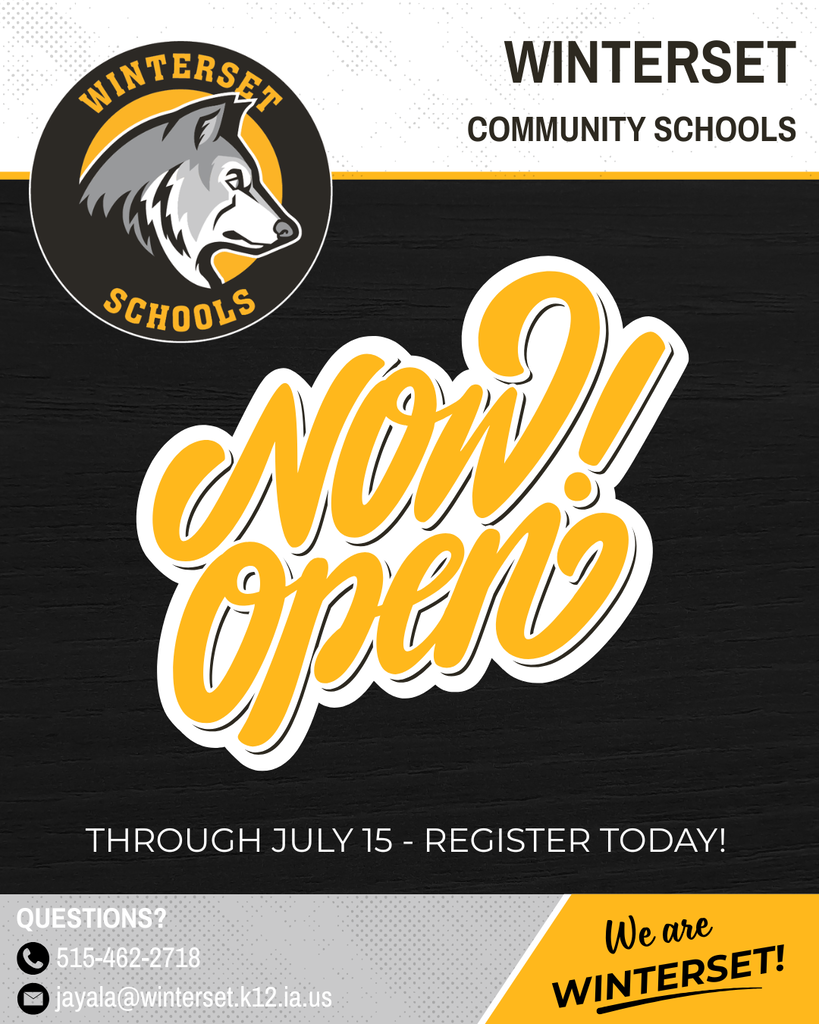 Black & gold graphic announcing annual registration is open