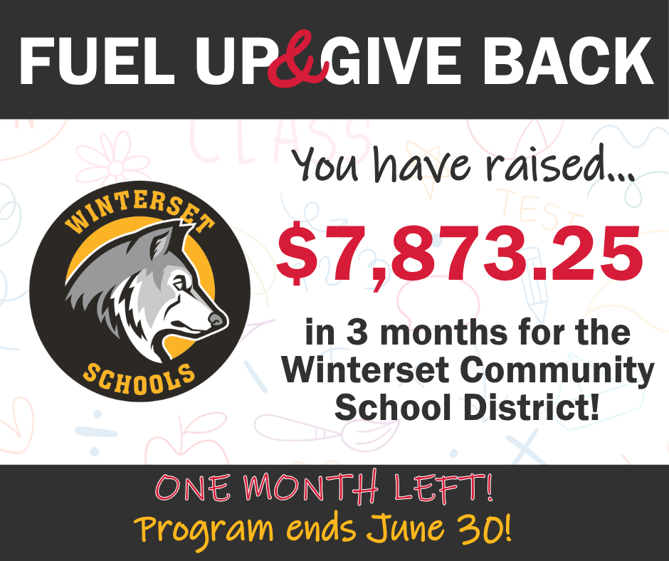 One month left in Fuel Up & Give Back promo