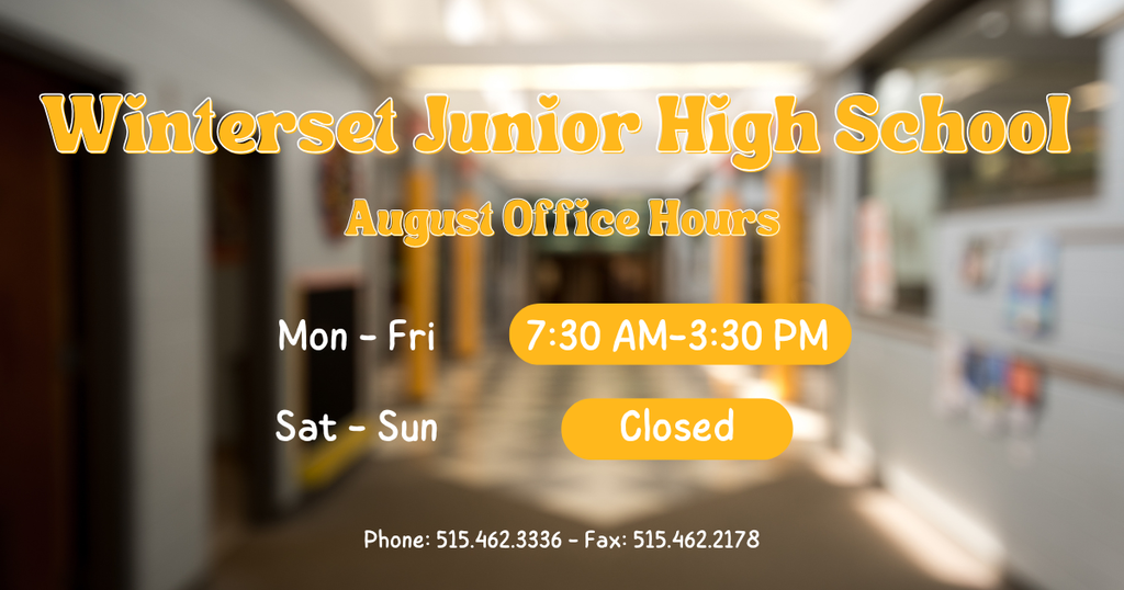 August WJH Office Hours