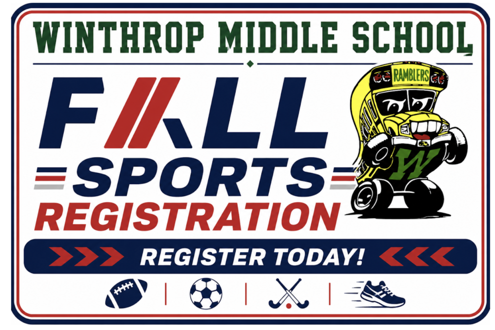 fall sports logo image- click it to register for fall sports