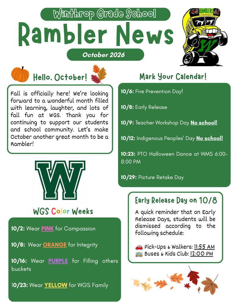 October Newsletter Page 1
