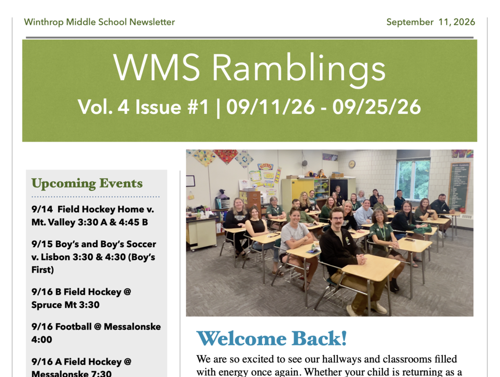 newsletter screenshot