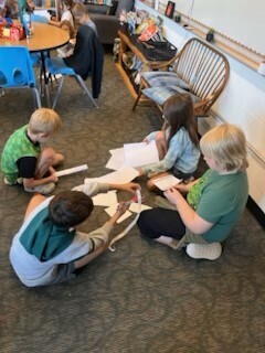 Picture of students participating in a group activities. 
