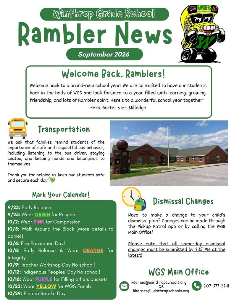 WGS September Newsletter 2026