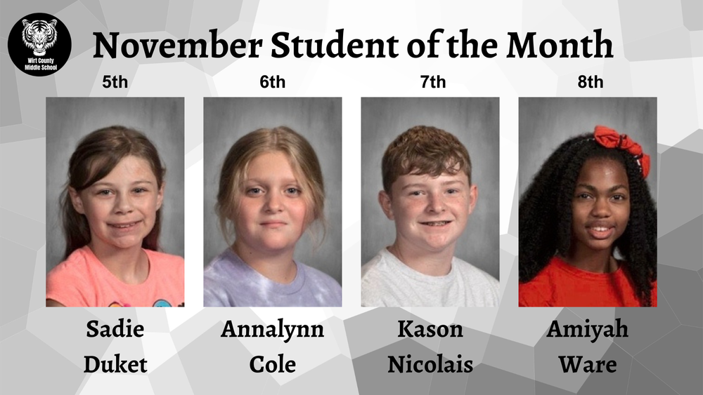 November Student of the Month