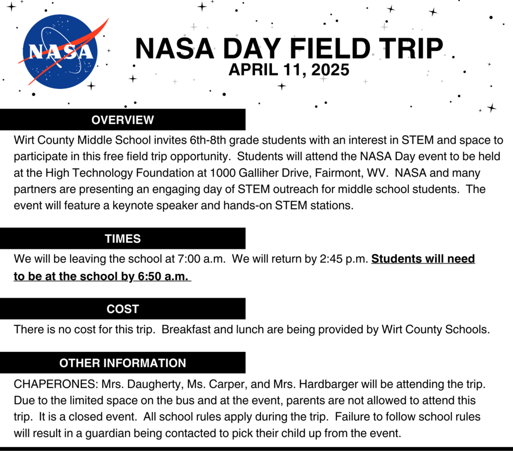 NASA Day Field Trip