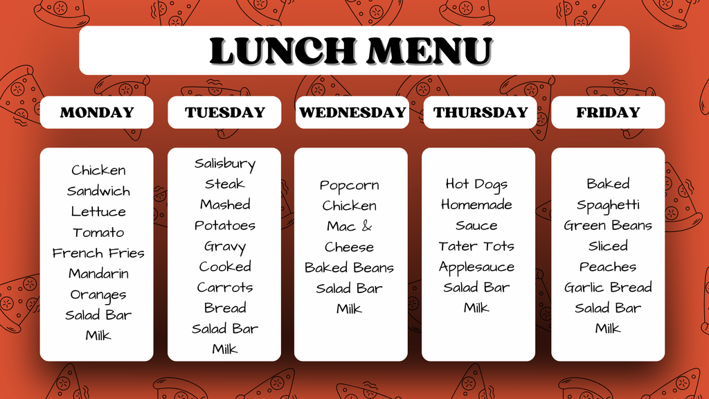 Lunch Menu