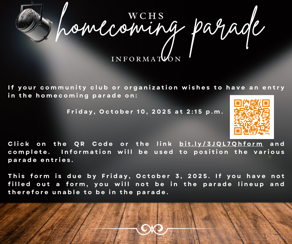 Homecoming 25 Parade Form