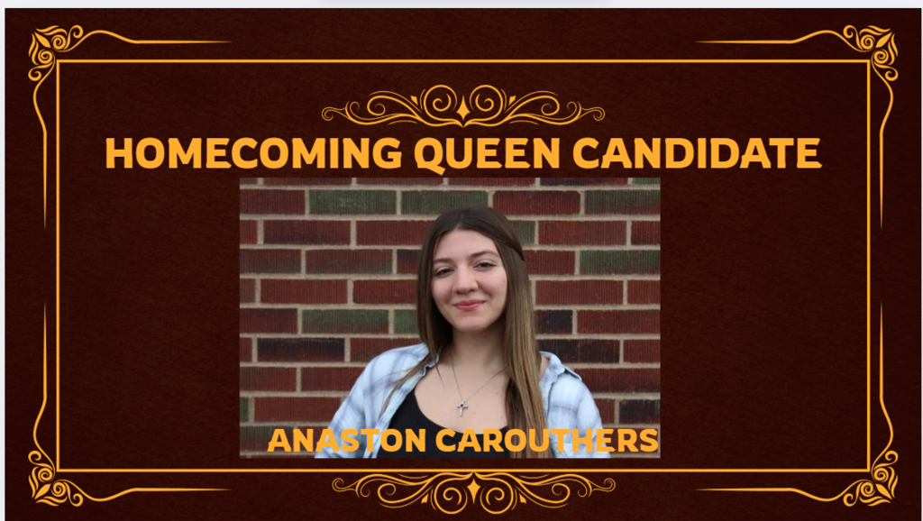 HOMECOMING QUEEN CANDIDATE ANASTON