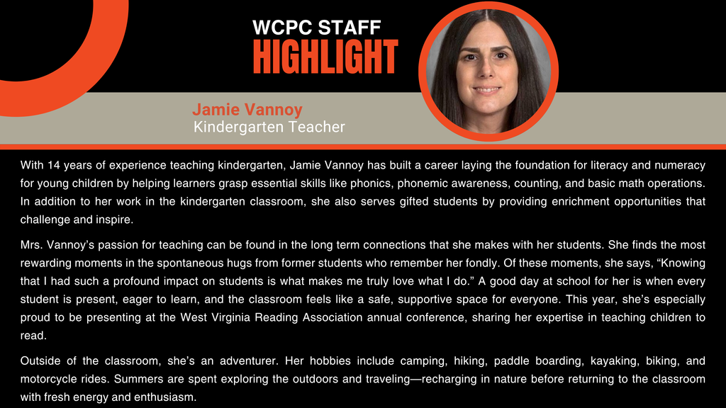 Highlight of Jamie Vannoy Kindergarten Teacher