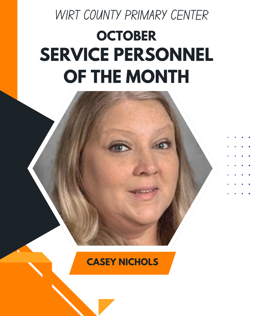 Casey Nichols Service Personnel of the Month for October