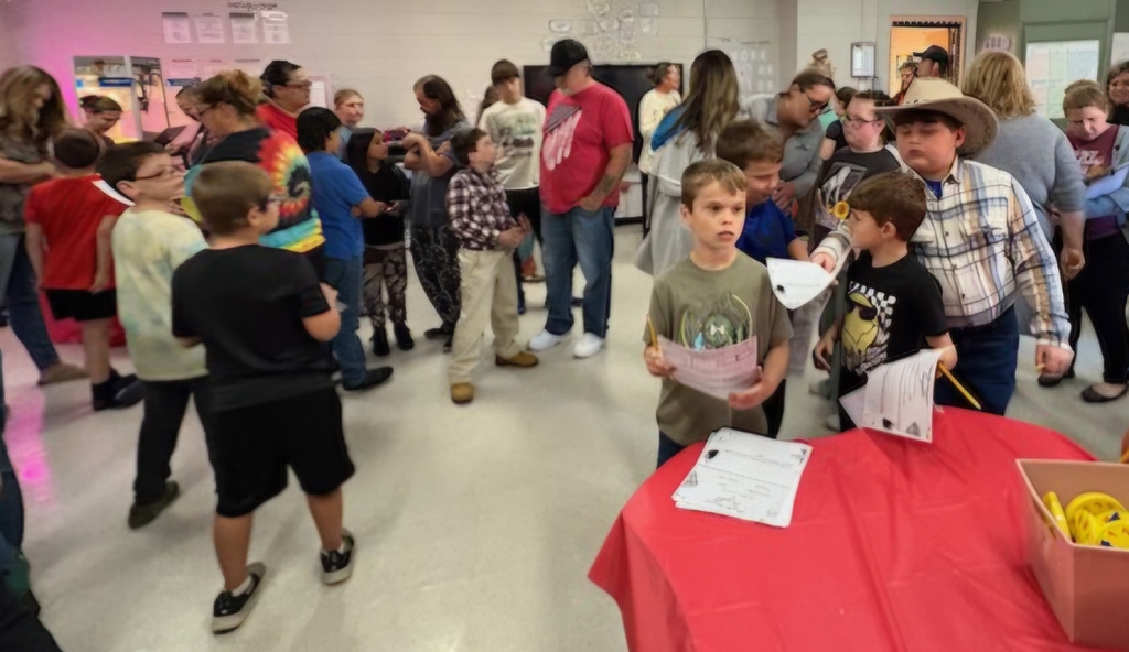 Movie and Math Night Photo