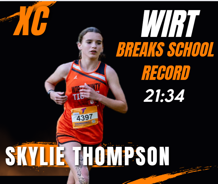 Congratulations Skylie on breaking school record!