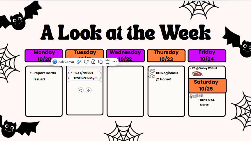Week of October 20, 2025