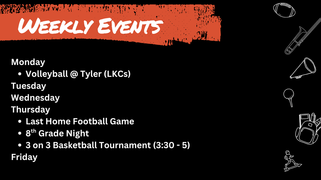 WEekly events
