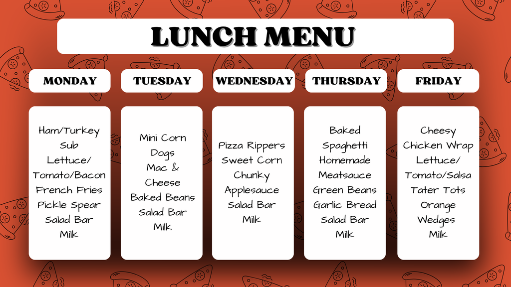 Lunch Menu