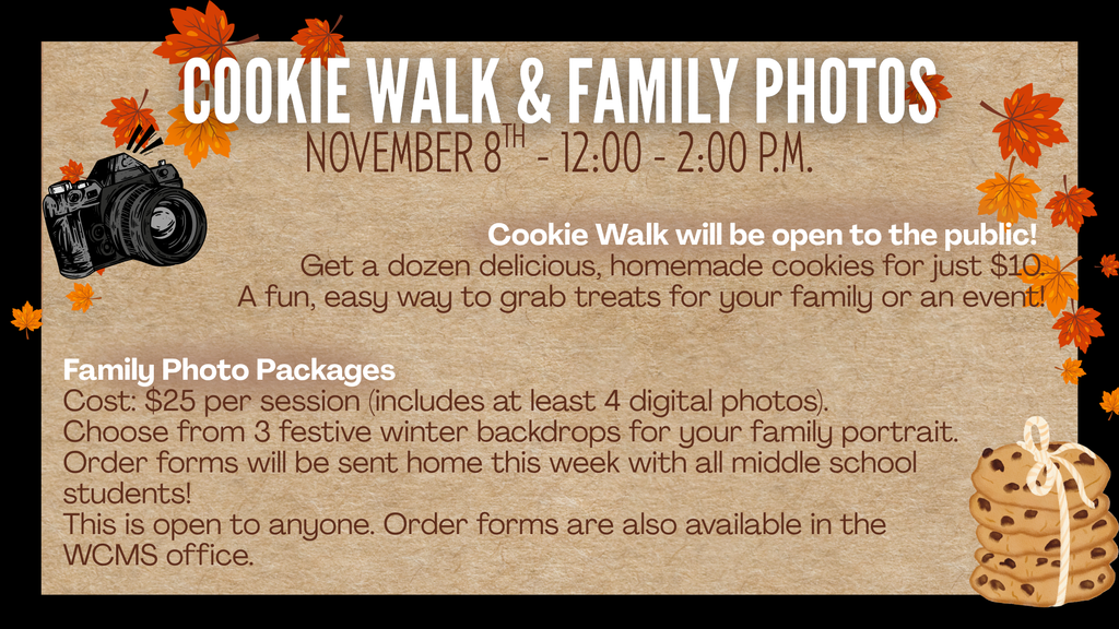 Cookie Walk and Family Photos
