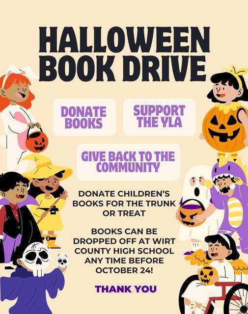 YLA Bookdrive through 10/21/25
