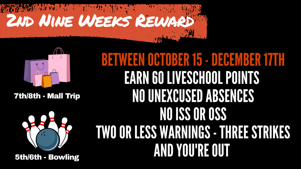 2nd Nine Weeks Rewards