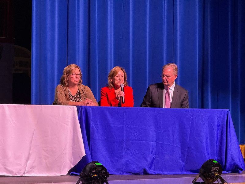 Mrs. Smith with Mr. and Mrs. Pack