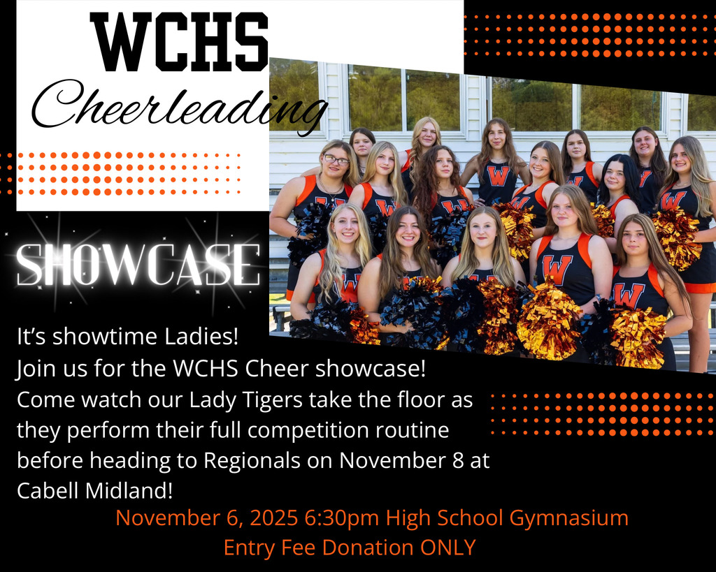 Cheer Showcase - November 6 @ 6:30 PM WCHS Gym