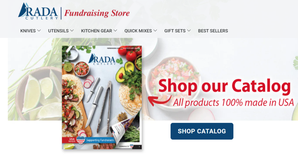 RADA fundraiser catalog image