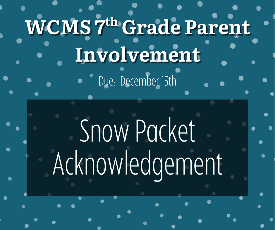 7th grade december parent involvement