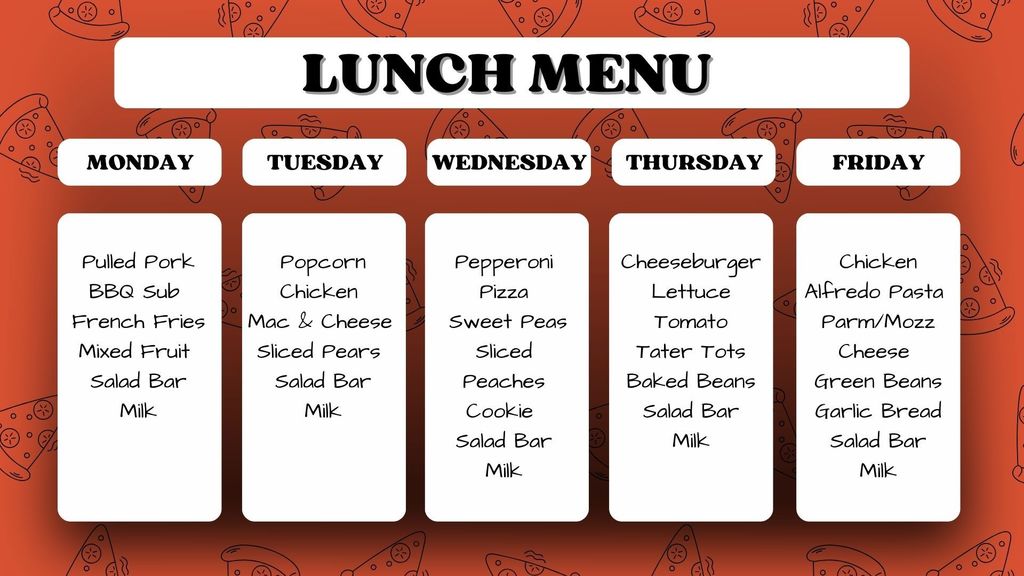 Lunch Menu