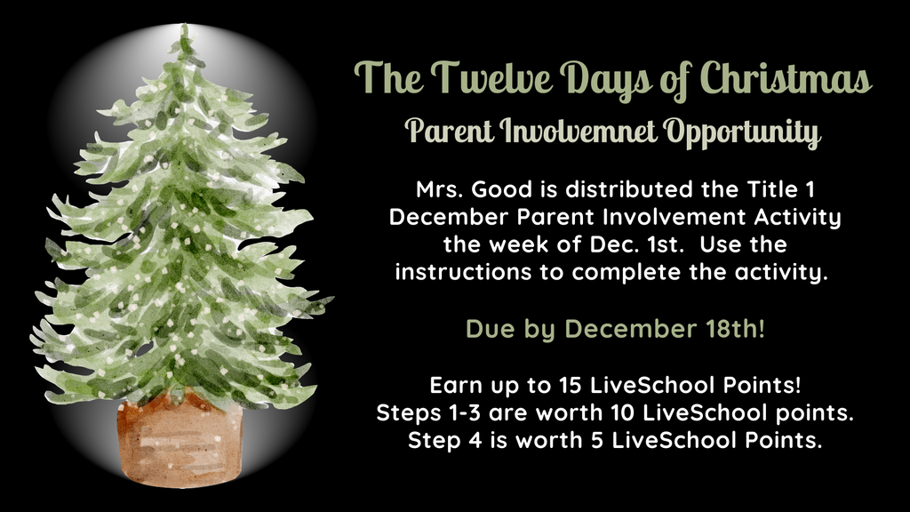 December parent involvement activity