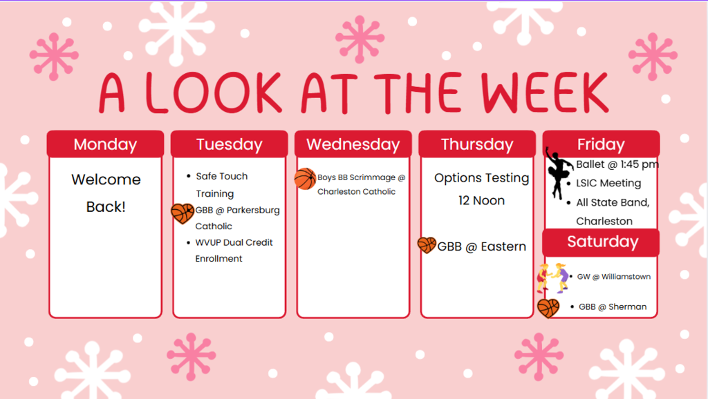 WCHS - December 1 School Events