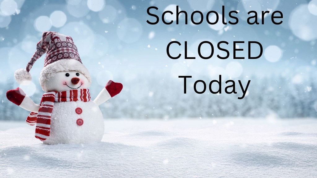 snowman declaring school is closed