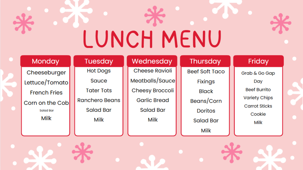 Lunch Menu