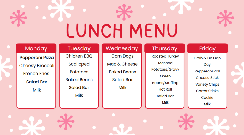 Lunch Menu