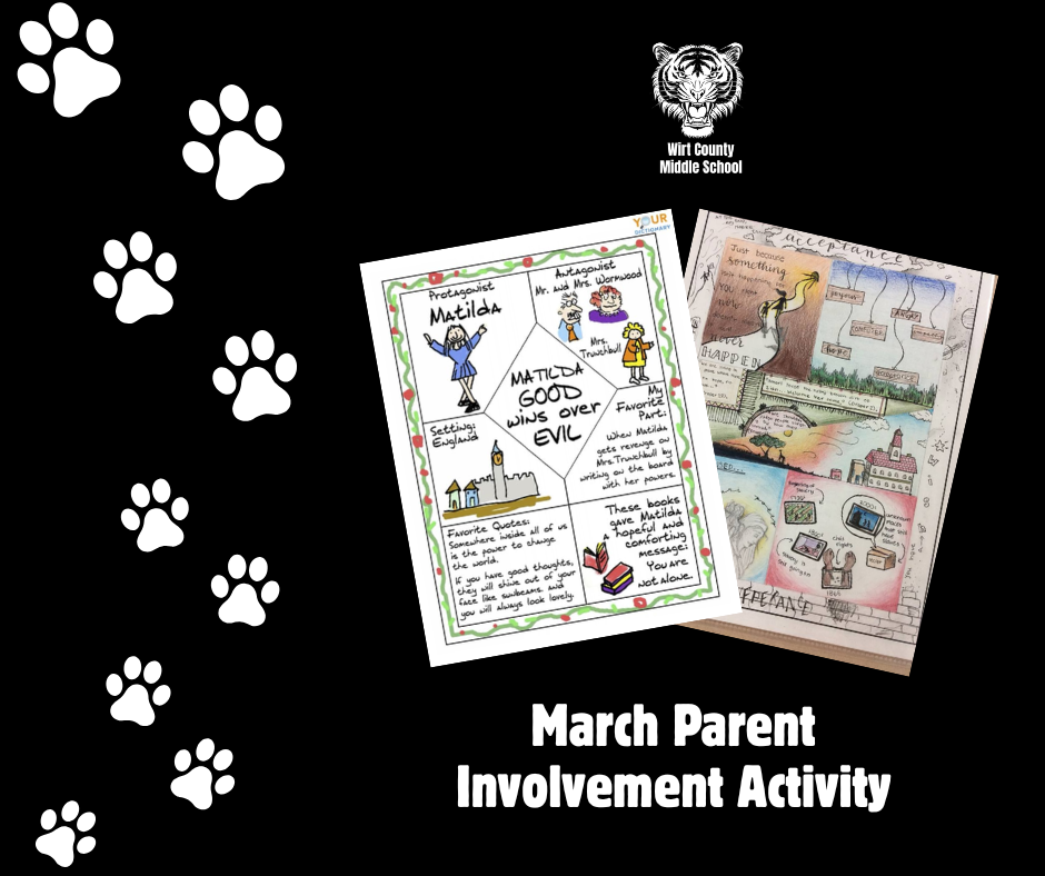 Our schoolwide March Parent Involvement Activity was sent home with students this week! Students can earn 10 LiveSchool points and extra recess time by completing a visual, one-page book report. View the full activity details online at: https://bit.ly/2526WCMS-Mar-Parent-Involvement