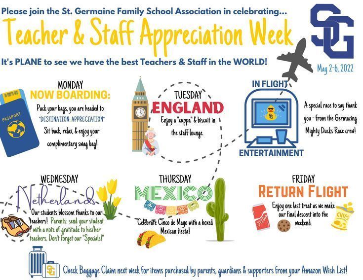 Teacher and Staff Appreciation Week