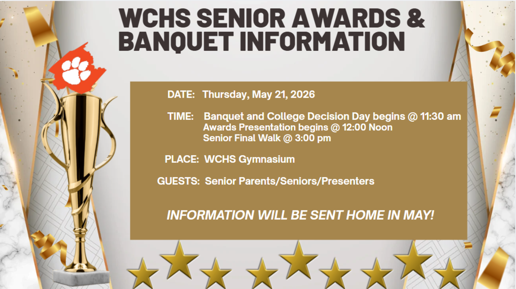 Senior Banquet and Awards Information