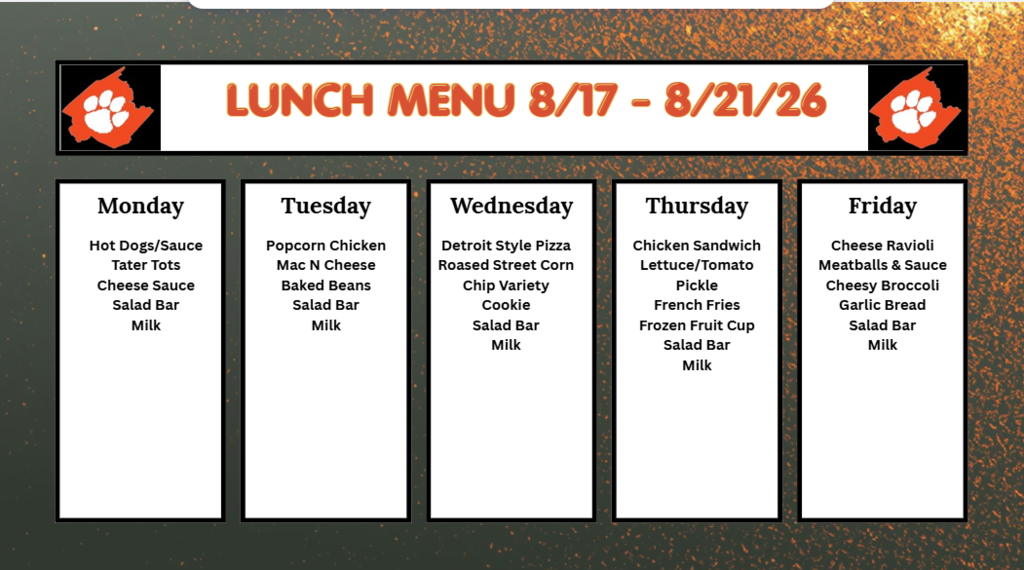 Lunch Menu