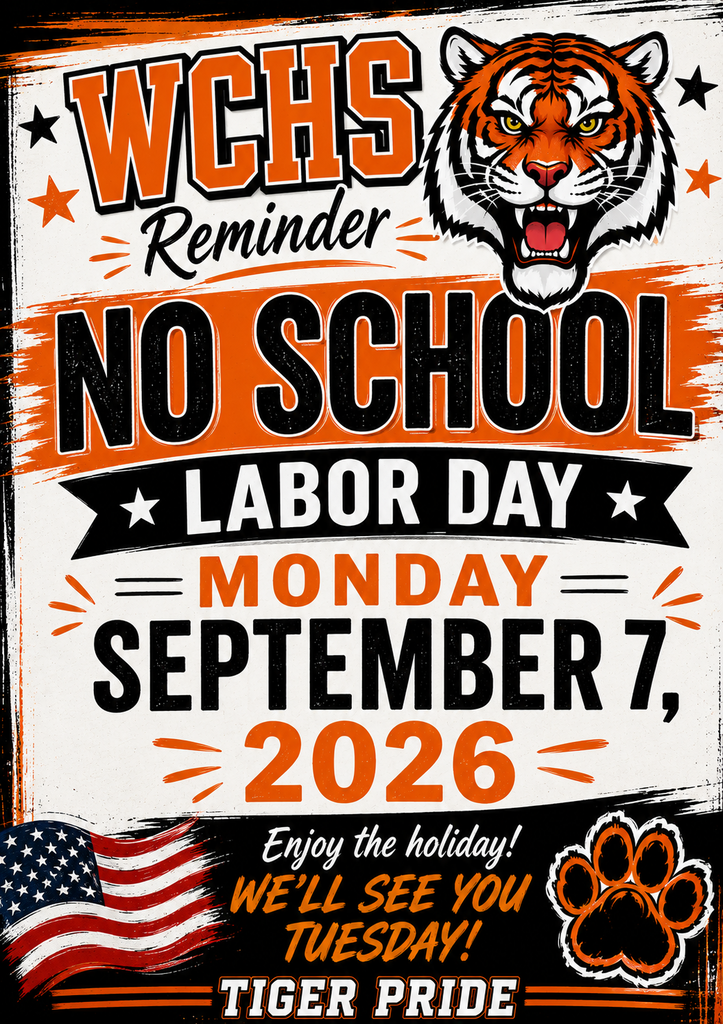 No School Monday - Labor Day