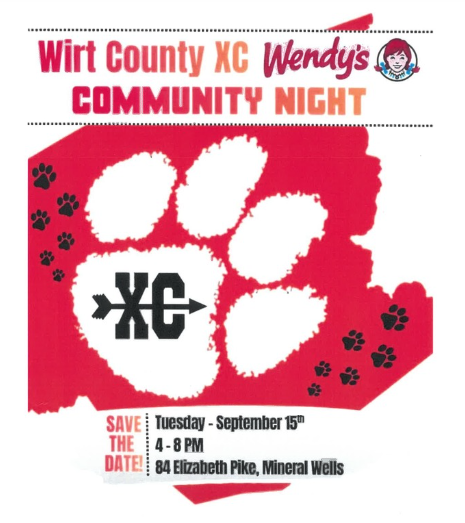 Cross Country Fundraiser at Wendy's on Tuesday, 9/15