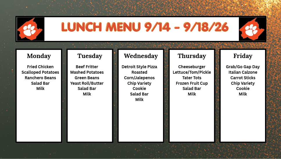 Lunch Menu