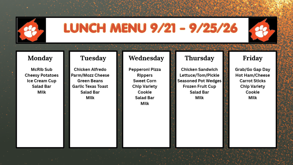 Lunch Menu 
