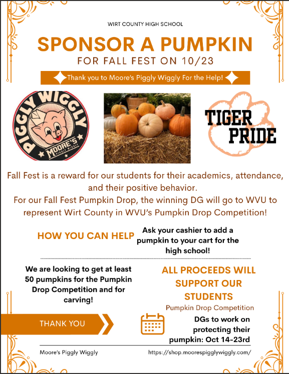 SPONSOR A PUMPKIN