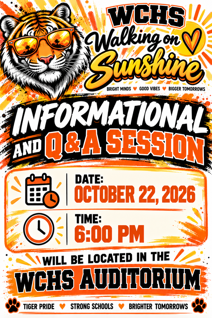 Meeting changed to WCHS Auditorium