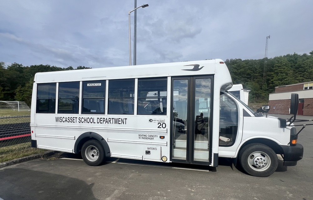 white bus