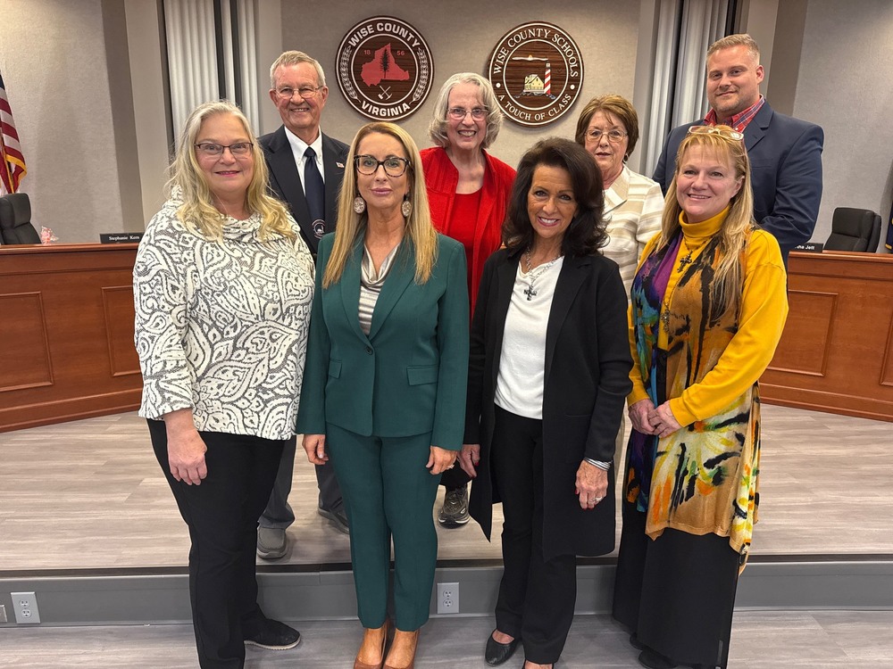 WCPS School Board poses for a group picture February 9