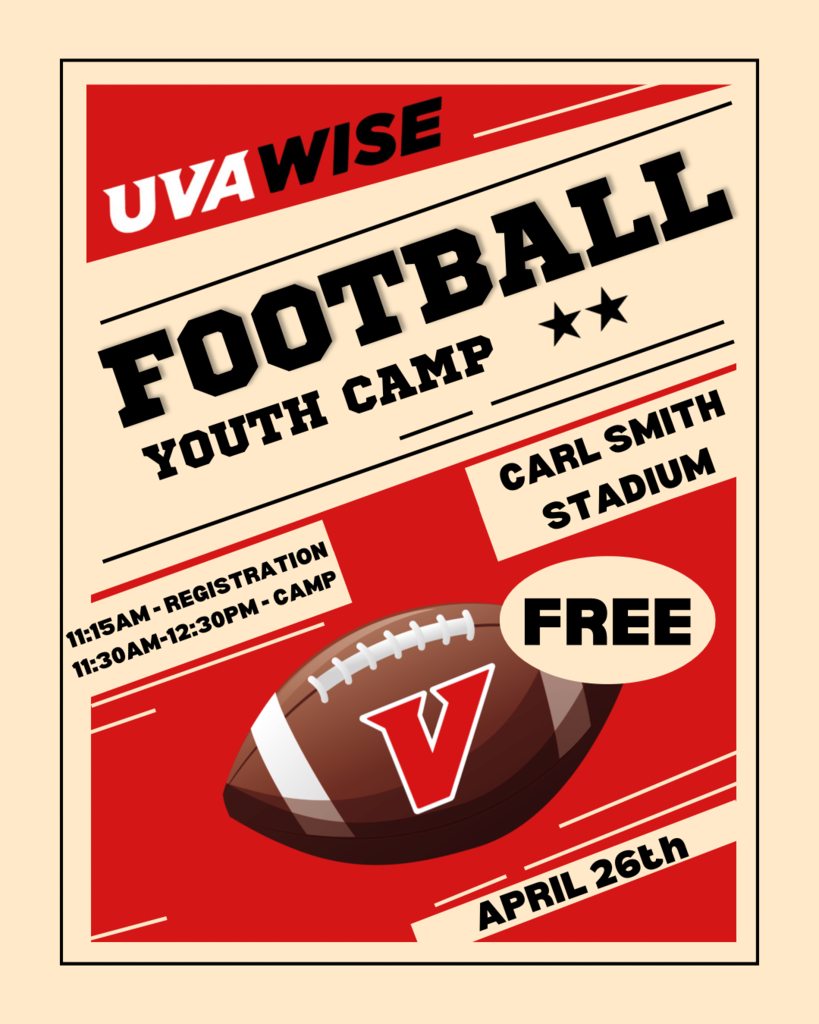 UVA Wise FREE Youth Football Camp 4/26/25