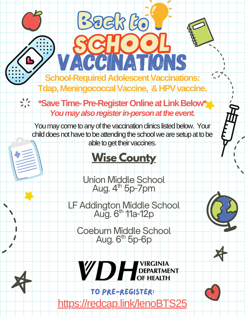 VDH Vaccination Clinic Flyer