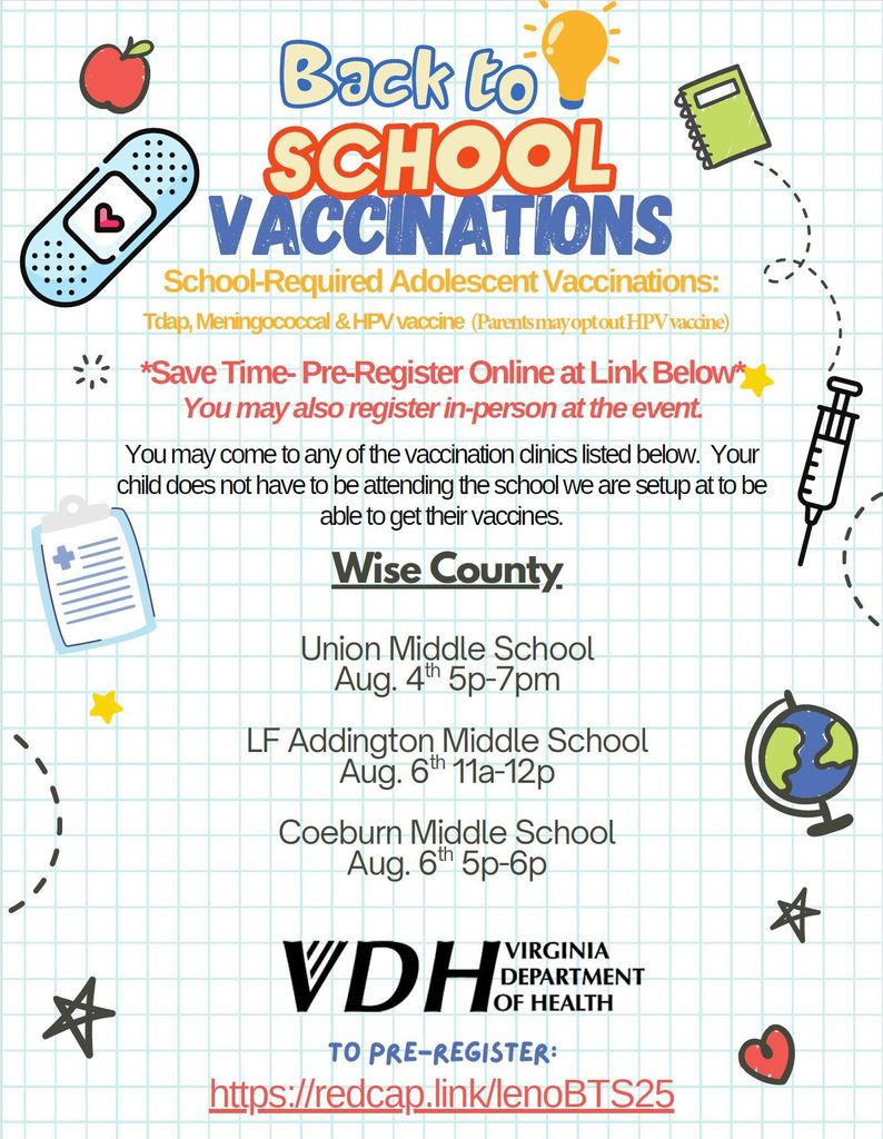 Back to School Vaccination Flyer